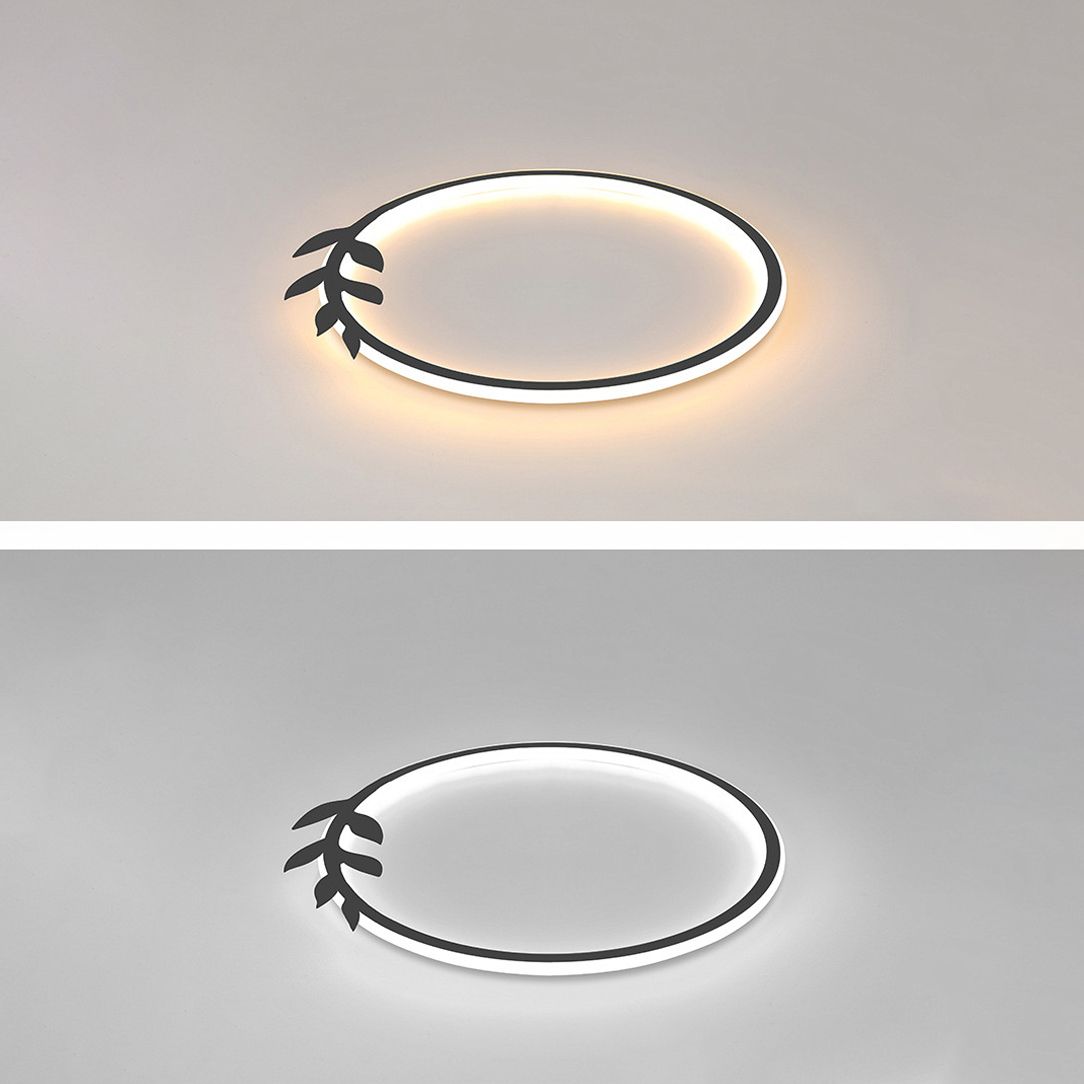 Luminaire encastré circulaire en métal, luminaire de plafond à LED de Style moderne