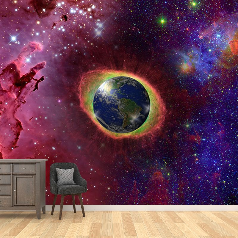 Planets Photography Environment Friendly Mural Wallpaper Bedroom Wall Mural