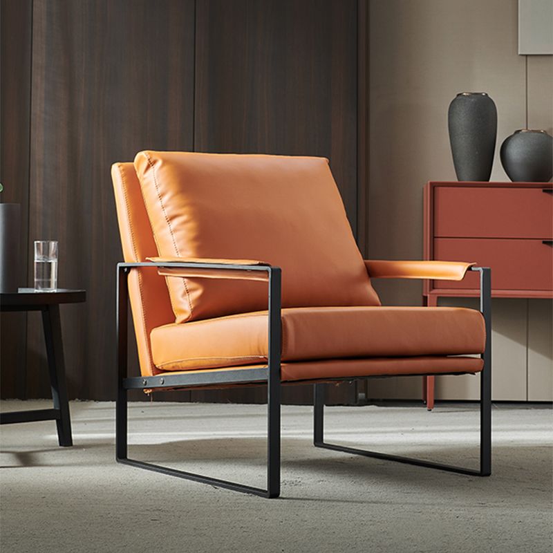 27.56"L x 28.35"W x 29.53"H Contemporary Cushion Back Pillow Top Arms Chair