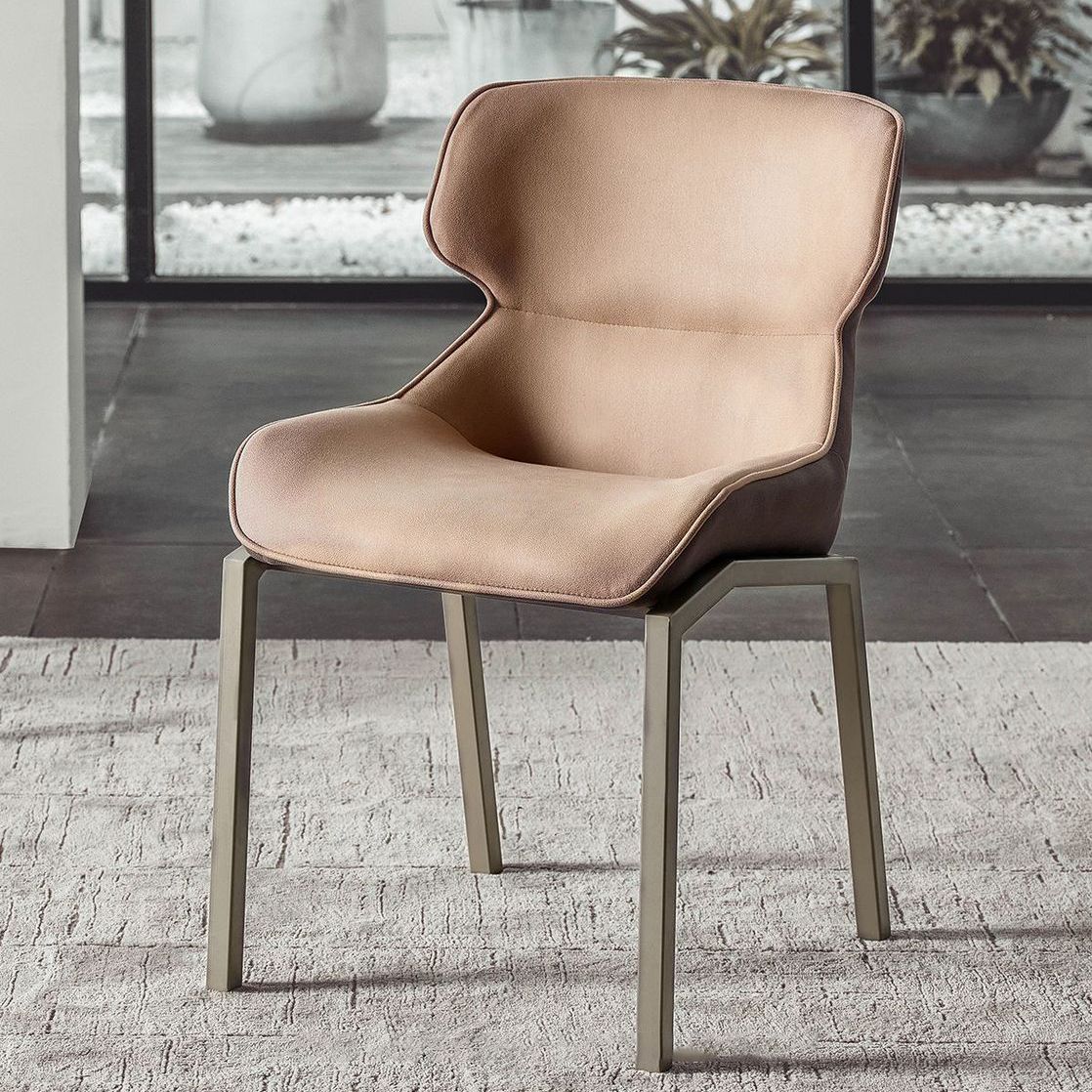 Metal Contemporary Dining Room Side Chair Parsons Matte Finish Dining Chair