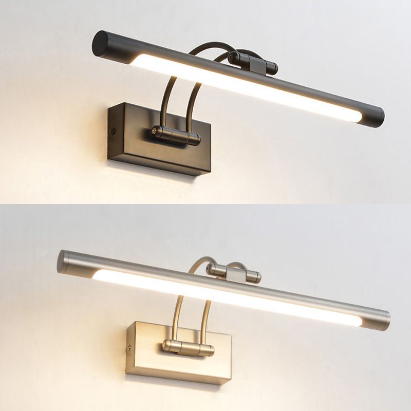 Simplicity Cylindrical Vanity Mirror Lights Aluminium Wall Light Fixtures for Bathroom