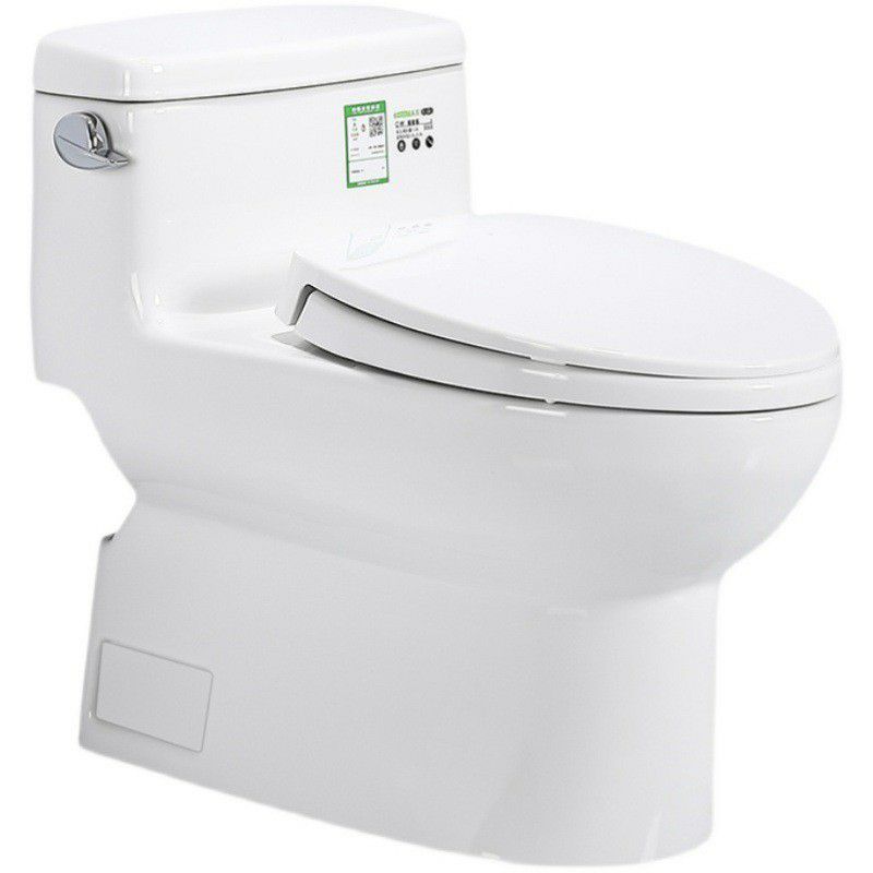 Traditional Ceramic Toilet Bowl One Piece Flush Toilet with Toilet Seat