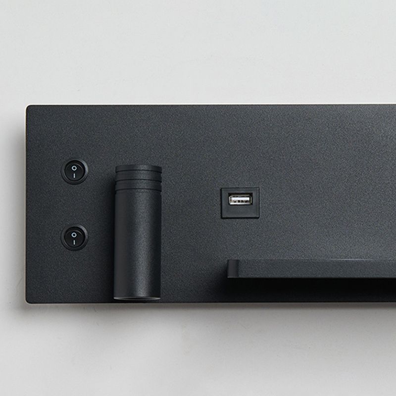 Zeitgenössische Leselampe Einfachheit Wandleuchte mit Metallschatten für Schlafzimmer