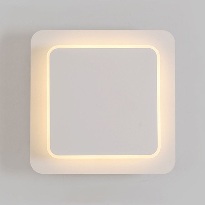 1-Light LED Wall Mount Light Modern Simple Wall Light for Living Room