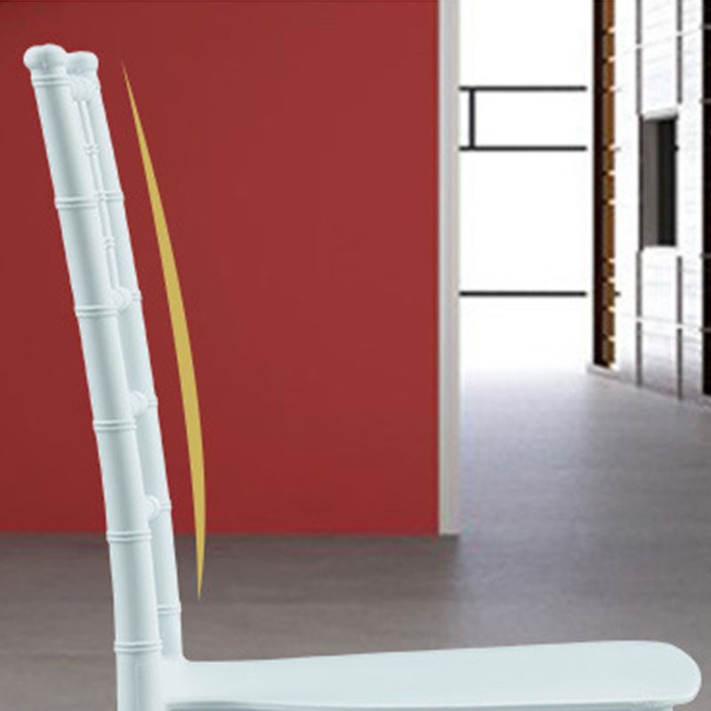 Glam Kitchen Armless Dining Side Chairs Stacking Side Chairs