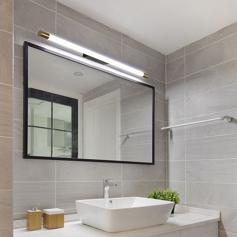 Lampe murale LED linéaire or dans la lumière murale en aluminium concis moderne avec une teinte acrylique