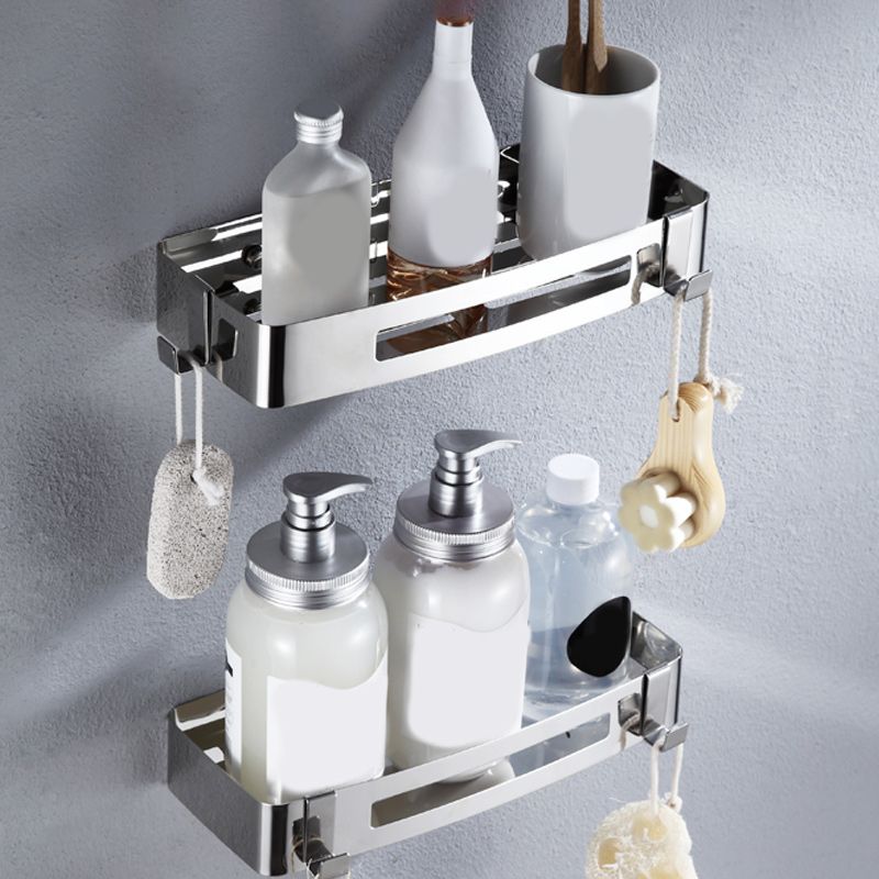 Modern Stainless Steel Bathroom Accessory Set Rectangular & Triangle Bath Shelf