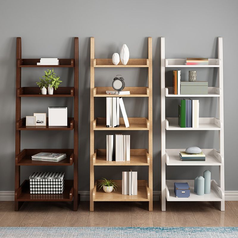 55.1-Inch H Wood Bookshelf Home Office 5-Shelf Etagere Bookcase