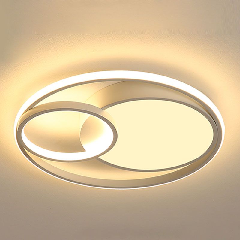 Lámparas circulares de montaje empotrado para techo, accesorios de iluminación modernos para sala de estar