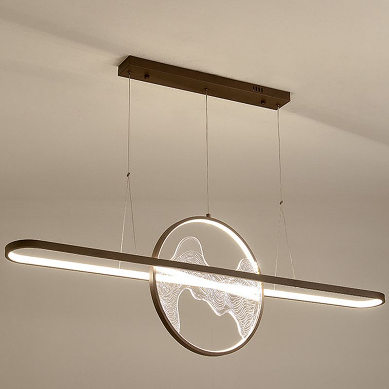 Ring Over Island Lighting Acrilic MODERS SIMPLICITY Isola Luci dell'isola per il ristorante