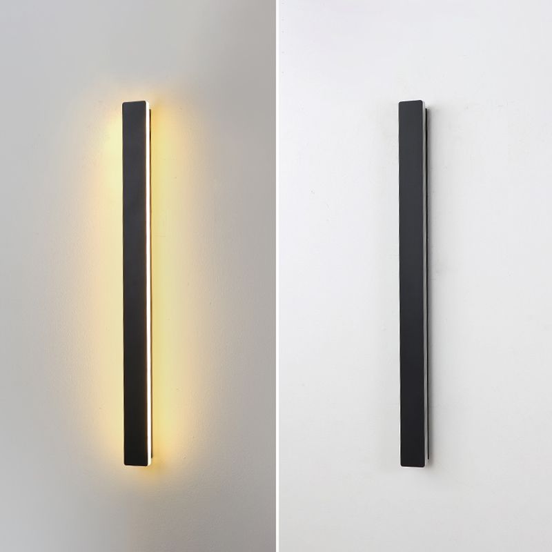 Metal Straight Wall Light Modern Style LED Wall Sconce for Living Room