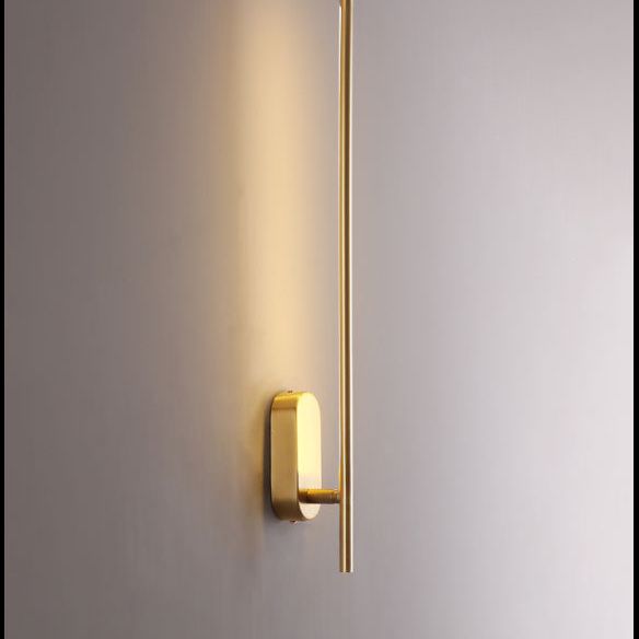 Rotatable Linear Wall Sconce Nordic Style Copper Sconce Wall Light