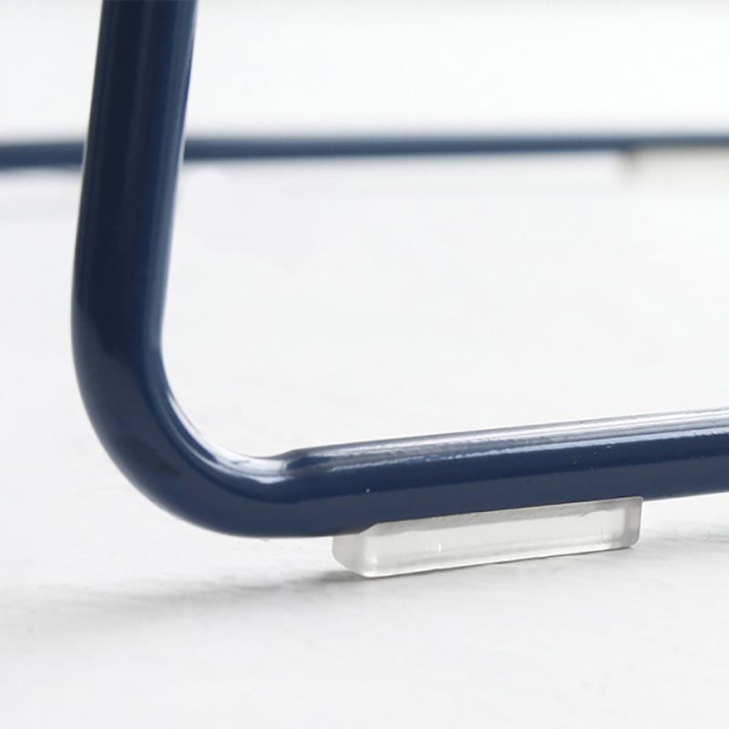 Modern Coffee Shop Armless Stool Matte Finish Plastic Barstool