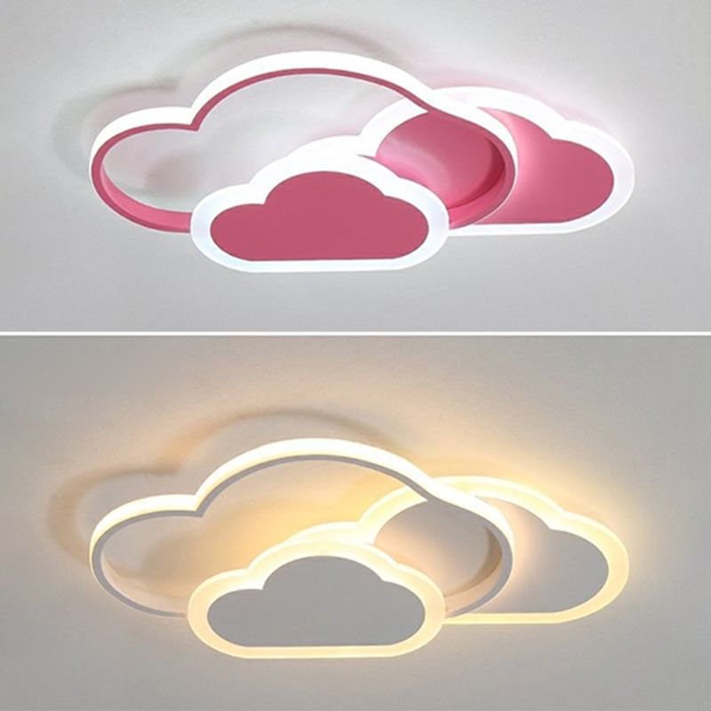 Cloud-vormige Flush Mount Light Armatuur Modern Metal Flush Light