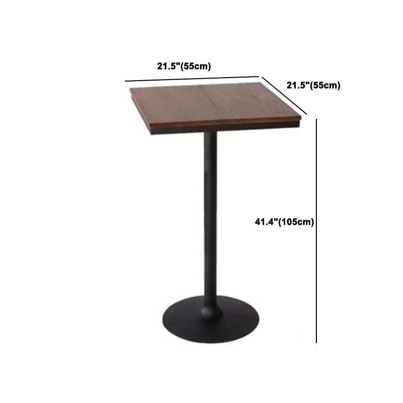 Industrial Brown Bar Table Set 1/3/5 Pieces Solid Wood Counter Table for Indoor