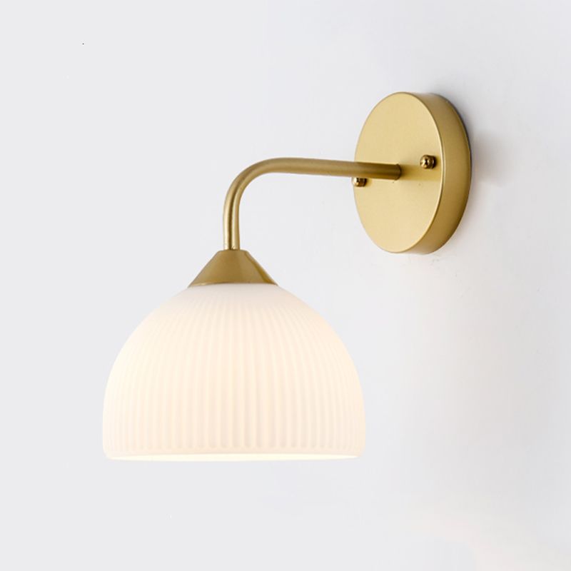 Postmodern Glass Wall Light Fixture Minimalist Wall Light Sconce for Bedroom