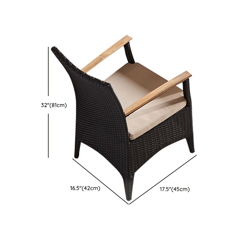 Boho 1/5/7/9 Pcs Patio Dining Table Set Wood Dining Table Set