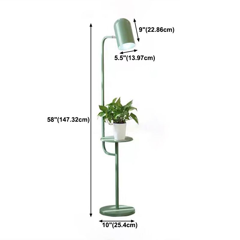 Metal Bell Floor Lamps Modern Style 1 Light Standard Lamps for Living Room