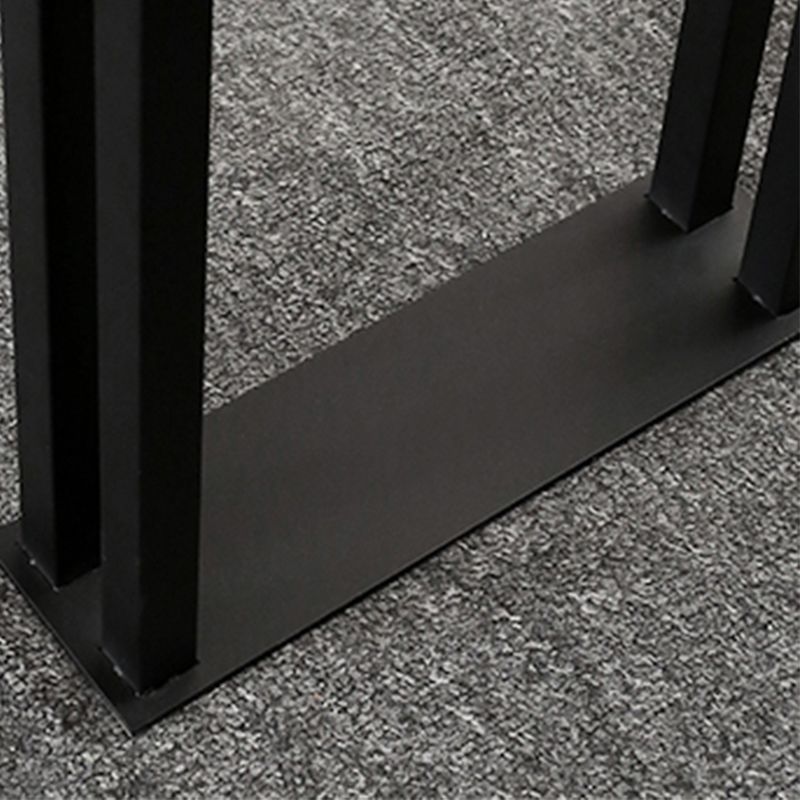 Industrial Style Rectangle Bar Table Stone Sled Base Bar Dining Table