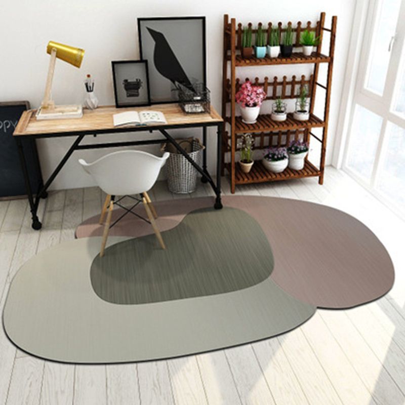 Geometric Shaped Color Block Rug Multi-Color Nordic Carpet Polypropylene Stain Resistant Pet Friendly Non-Slip Rug for Study Room