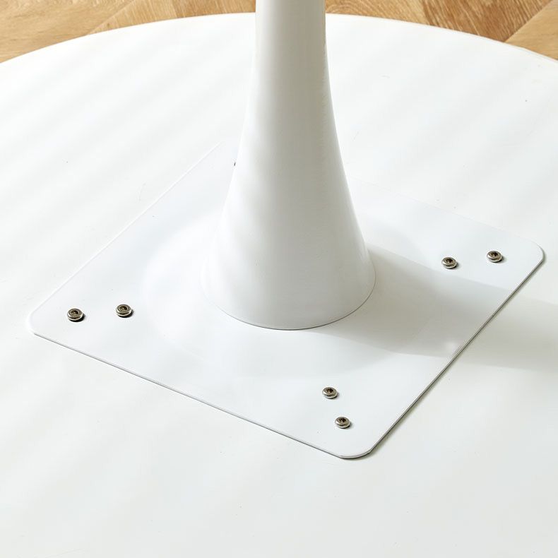 Modern Wood Dining Table Tulip Base Geometric Table for Dining Room
