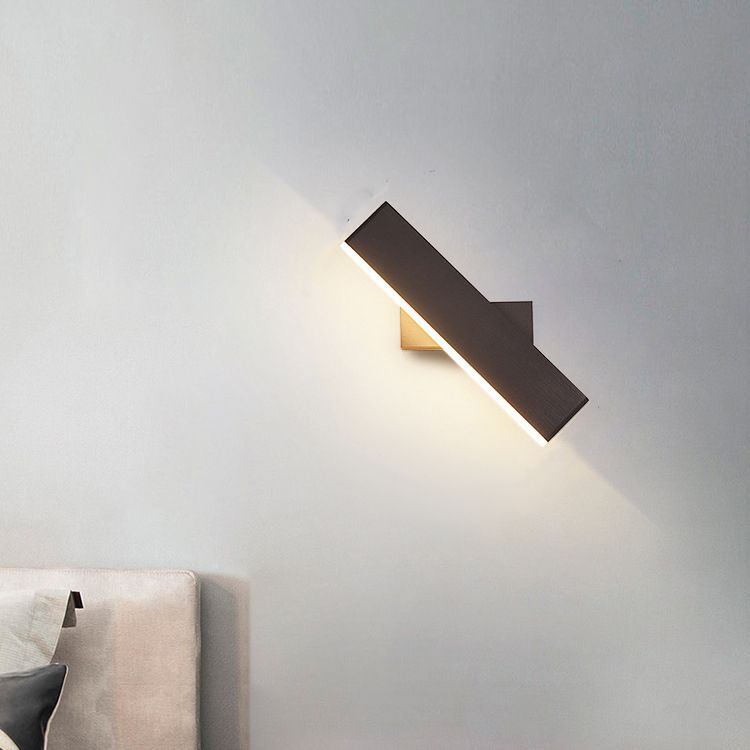 Modern Style LED Wall Lamp Minimalist Rotatable Wall Light Sconce for Bedroom