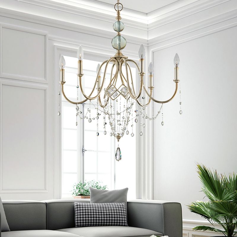 Lámparas de lámpara plateada Sputnik lámpara de techo moderna para dormitorio