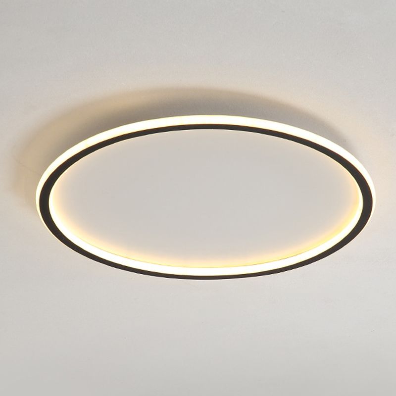 Lámpara empotrada para sala de estar LED de estilo minimalista moderno con iluminación de techo de metal prismático de forma circular