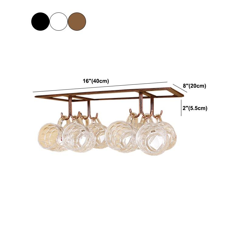 Metal Hanging Glass & Stemware Holder Modern Wine Glass Rack