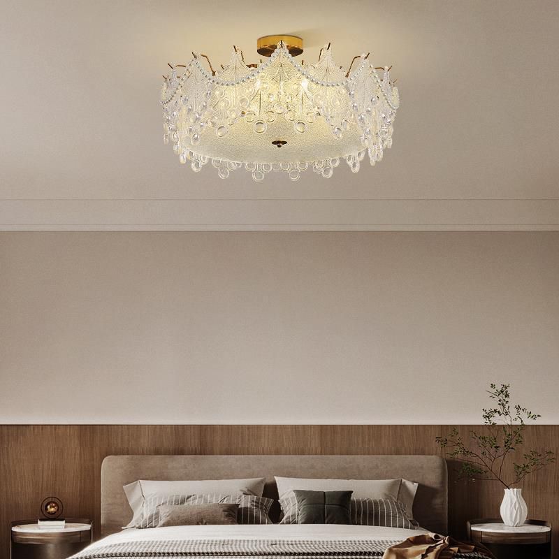 Creative Ceiling Light Contemporary Glass Flush Mount Light Fixture for Sitting Room