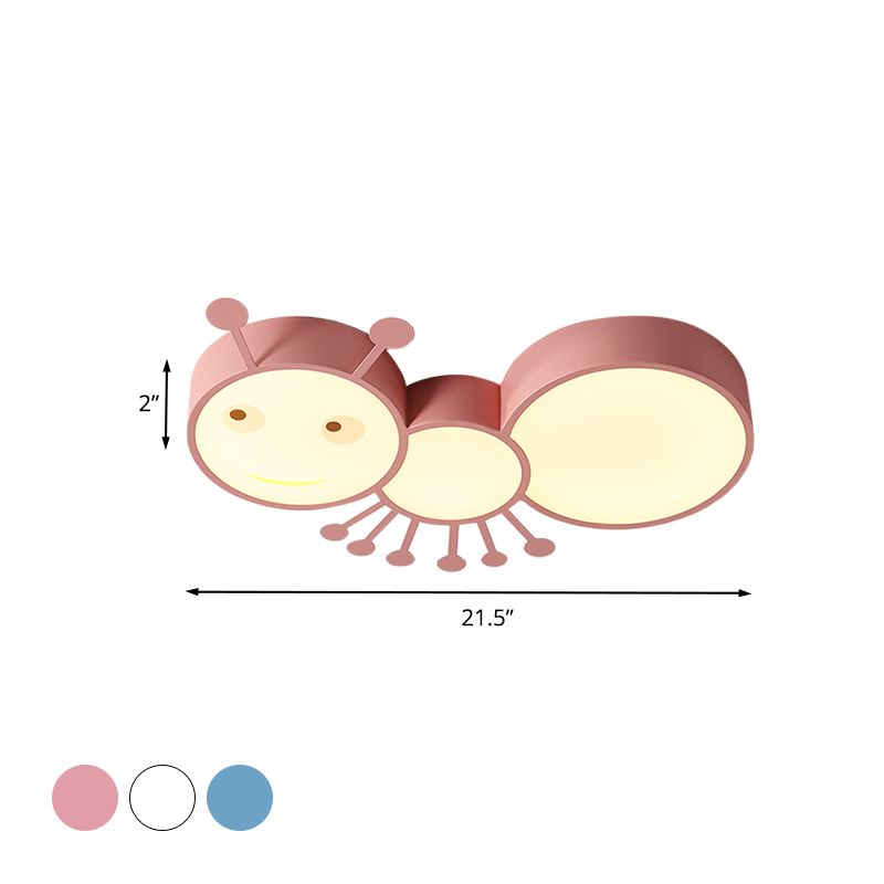 Ant Babykamer LED Plafondlamp Ijzer Cartoon LED Inbouw Inbouwverlichting in wit/roze/blauw
