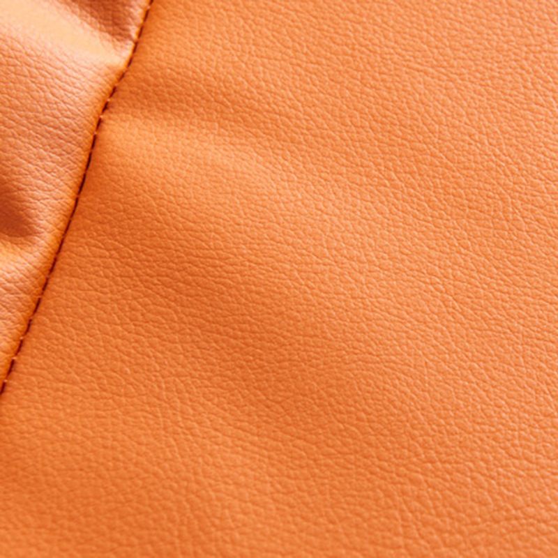 Modern Style Faux Leather Chair Armless Side Chairs with Metal Legs for Kitchen