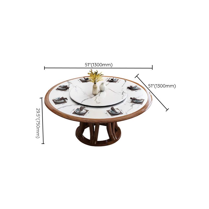 Pedestal Dining Table Convertible Dining Table for Dining Room