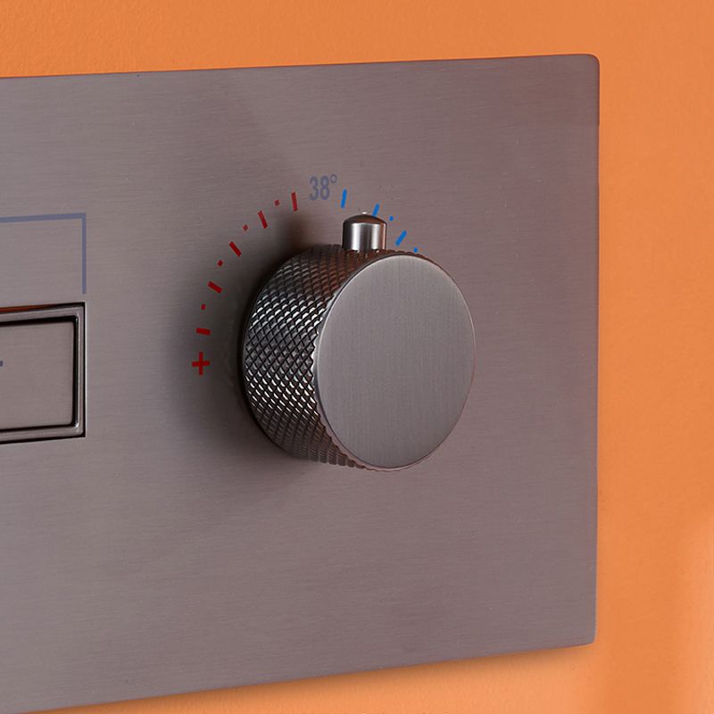 Contemporary Square Shower Trim Wall Mounted Shower Set for Bathroom