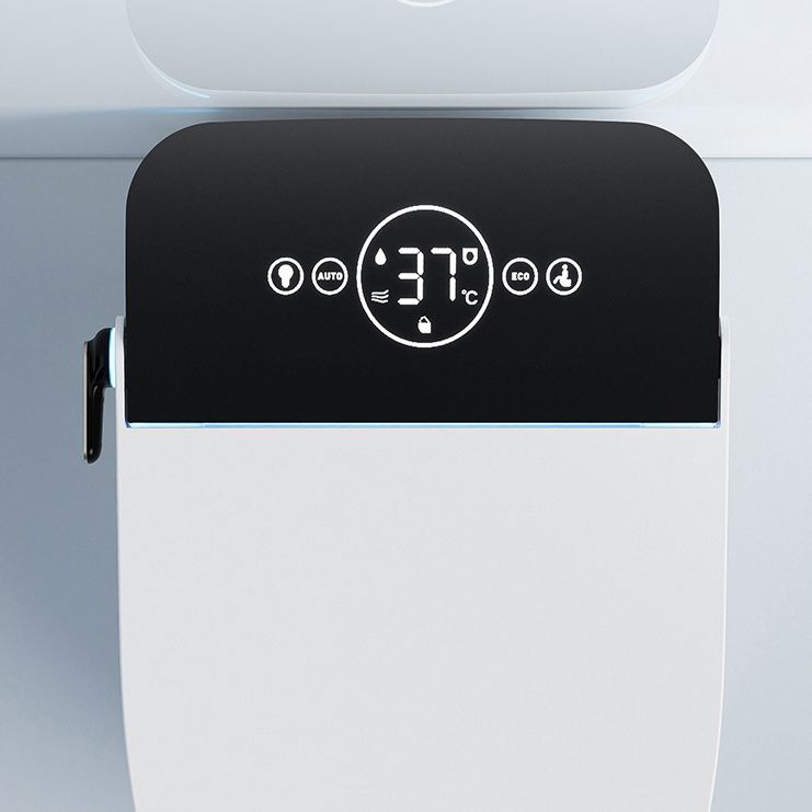 Ceramic White Floor Standing Bidet,18.11" High Elongated Bidet