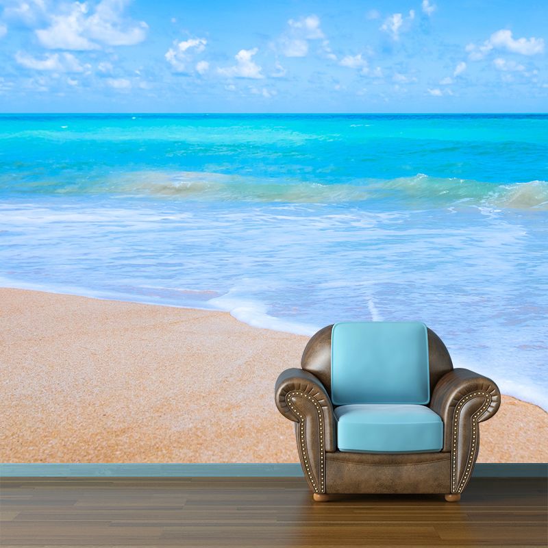 Beautiful Sea Mural Mildew Resistant for Living Room Decoration