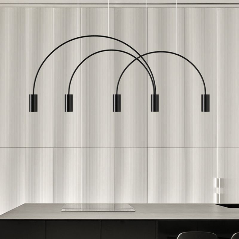 Aluminum 2 / 3 / 4 / 5 - Light Ceiling Light- Black / Gold Linear Kitchen Island Fixture