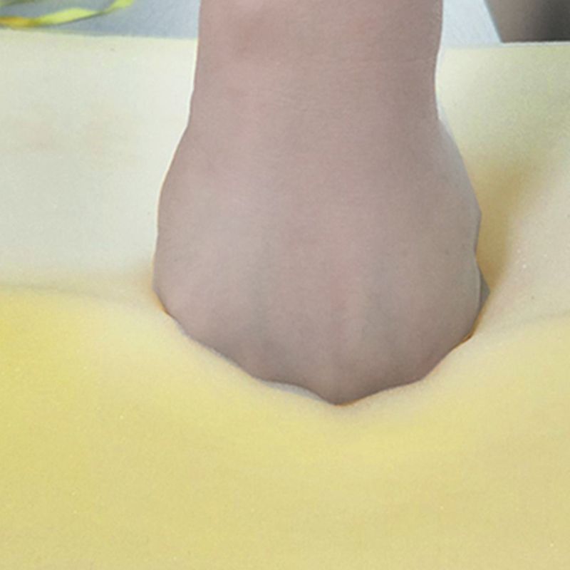 Contemporary Reversible Sectional Linen/Faux Leather Sofa with Ottoman for Four People