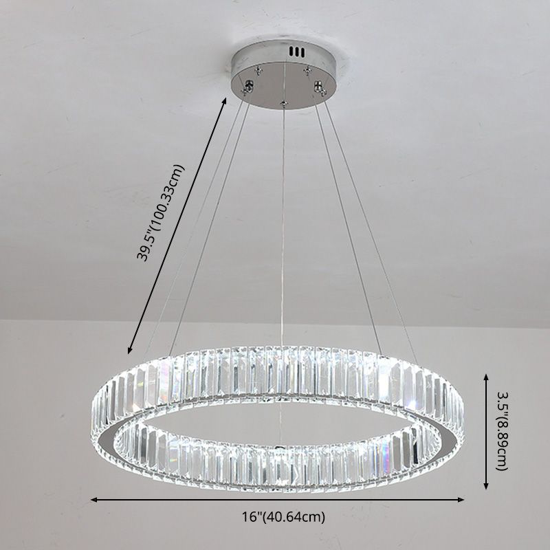 Lumo rotondo moderno a ciondolo moderno dimmerabile per soggiorno sala da pranzo