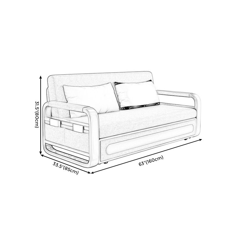 Faux en cuir en métal en métal convertible canapé futon lit