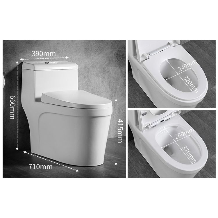 Modern Flush Toilet One Piece Toilet All-In-One Siphon Jet Toilet