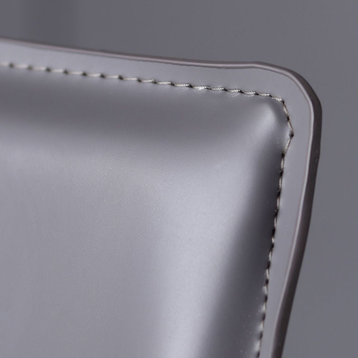 Silla de estudio estilo diseñador, silla de comedor Parsons de cuero con acabado mate (juego de 2)
