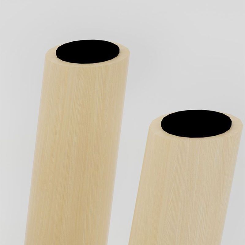 Modern Wooden Standard Trea Resistant Solid Color Indoor Standard