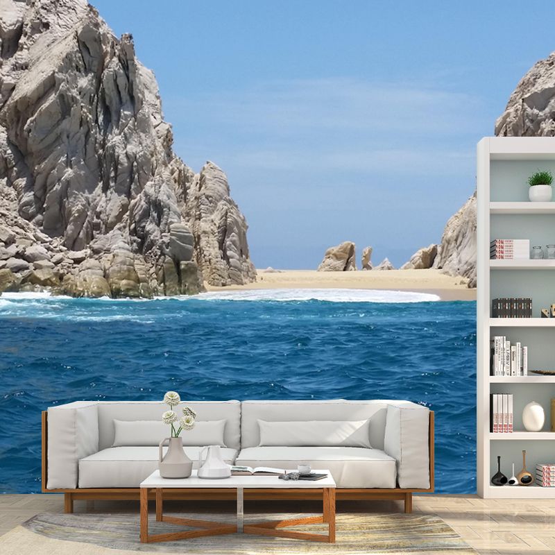 Contemporary Seascape Mural Wall Decor Environment Friendly for Living Room