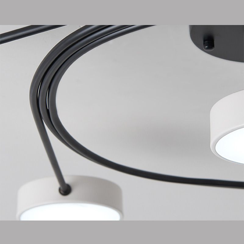 Nordic Style Flush Mount Plafondlamp Eenvoudige Moderne Creatieve Plafondlamp voor Woonkamer