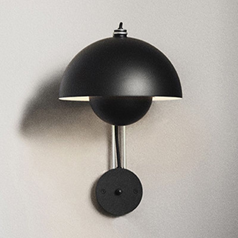 Modern Dome Wall Sconce Lighting Metal 1-Light Wall Sconces for Living Room