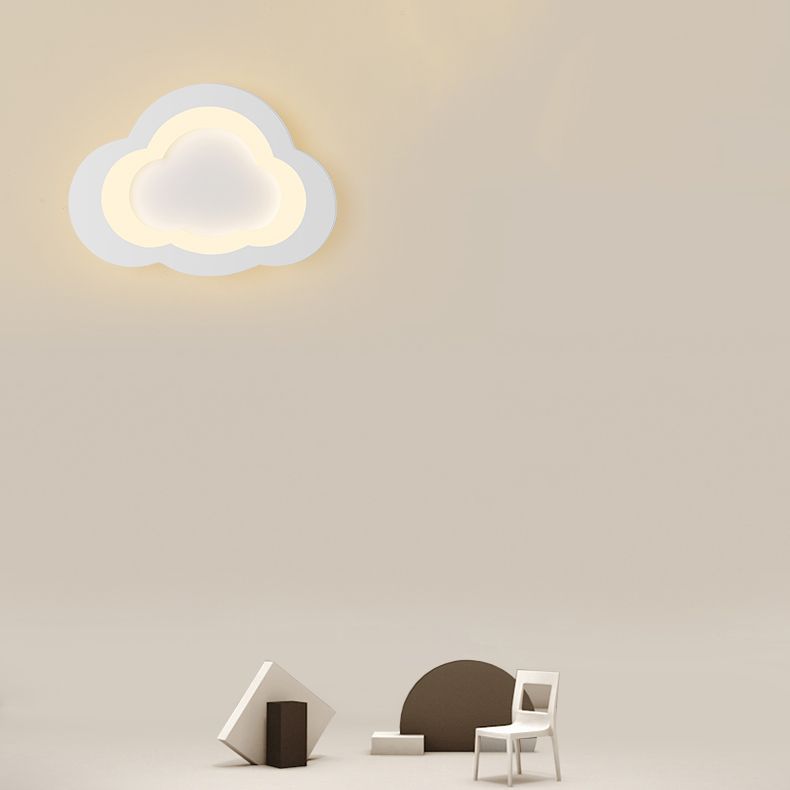 Metal Cloud Wall Mounted Lamps Modern Style 1 Light Wall Mount Lighting