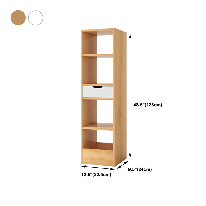 Open Wooden Bookshelf Modern Minimalist Home Corner Bookcase