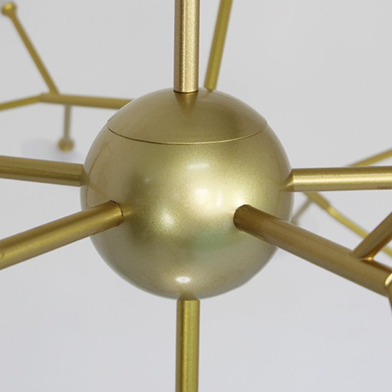 Acrylic Radial Pendant Light in Modern Creative Style Iron Firefly Hanging Lamp for Interior Spaces