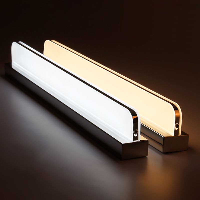 Ultradunne ijdelheid wandlampen moderne minimalistische stijl roestvrijstalen enkele ijdelheid lamp